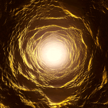 Animated GIF of rock tunnel